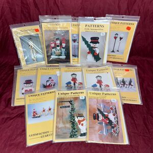Lot Of 13 Christmas Craft/Pattern Packets Woodworking Carpentry Painting